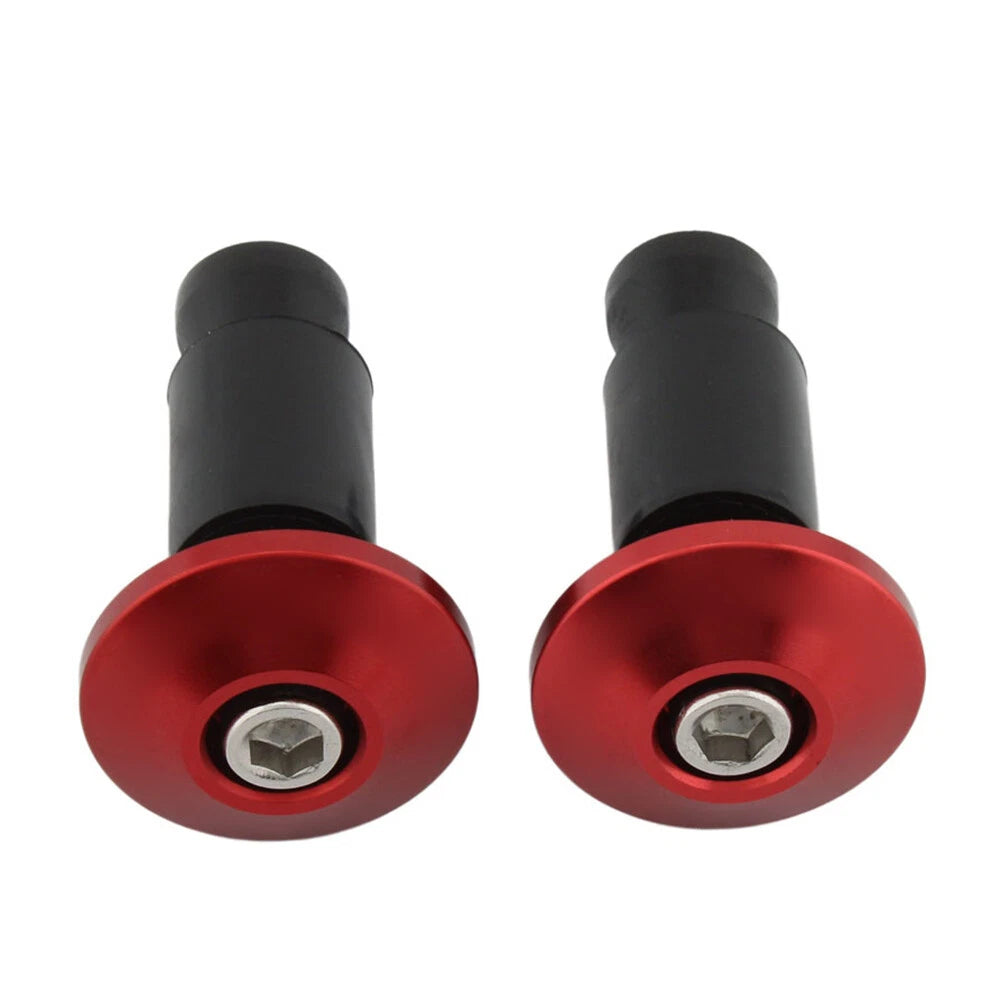 7/8'' Handlebar Grips Caps for Motorcycle Dirt Bike - Red