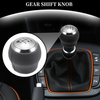 6 Speed Gear Shift Knob Leather for Toyota Corolla Auris Yaris RAV4 (2007–2013)