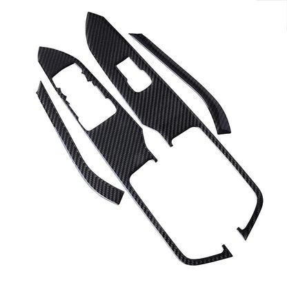 Carbon Fiber Interior Window Switch Cover Trim for Ford Mustang (2015-2019)