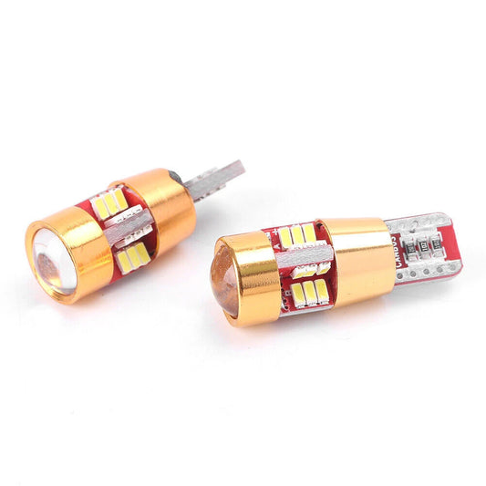 10X T10 3014 27SMD LED Side Wedge Bulbs Lights 6000K for Car