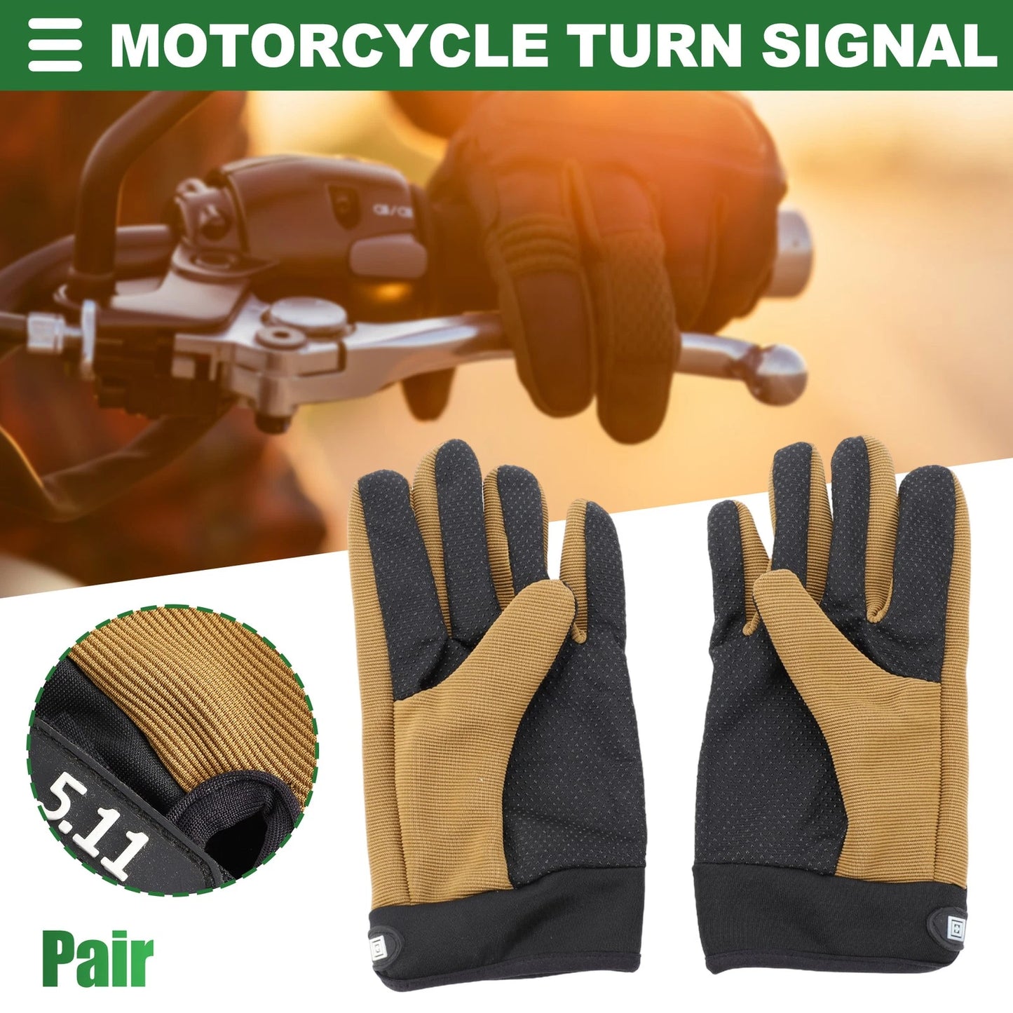1 Pair Cloth Riding Gloves Liners for Motorcycle