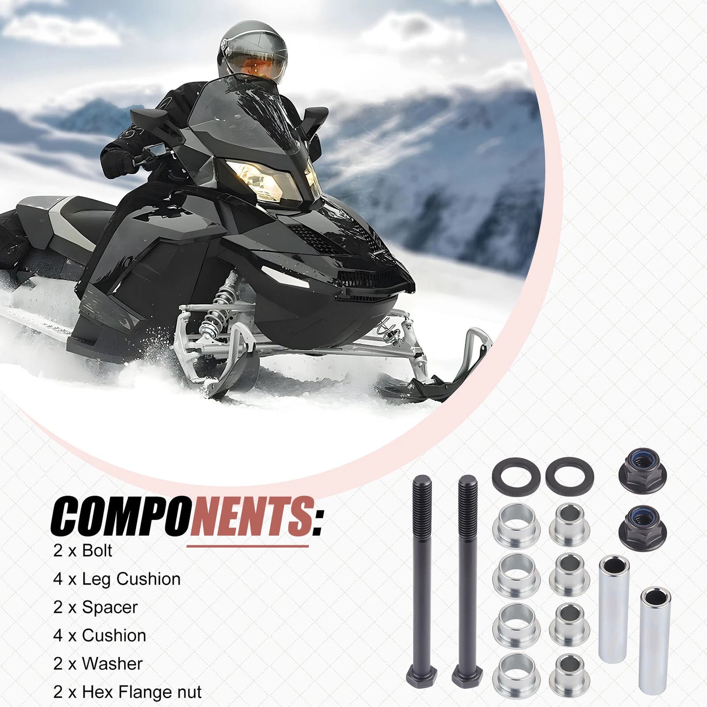 Front End Ski Leg Repair Kit for Ski-Doo REV XP GSX GTX (2009–2013)