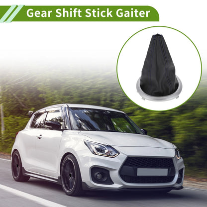 Gear Shift Stick Gaiter for Suzuki Swift (2005-2010) - Matte Silver/Black/Blue