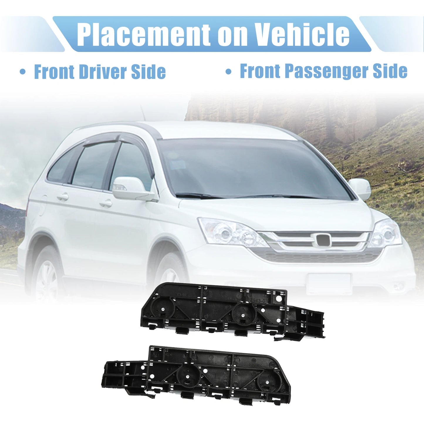 Left & Right Front Bumper Brackets for Honda CR-V (2007-2011)