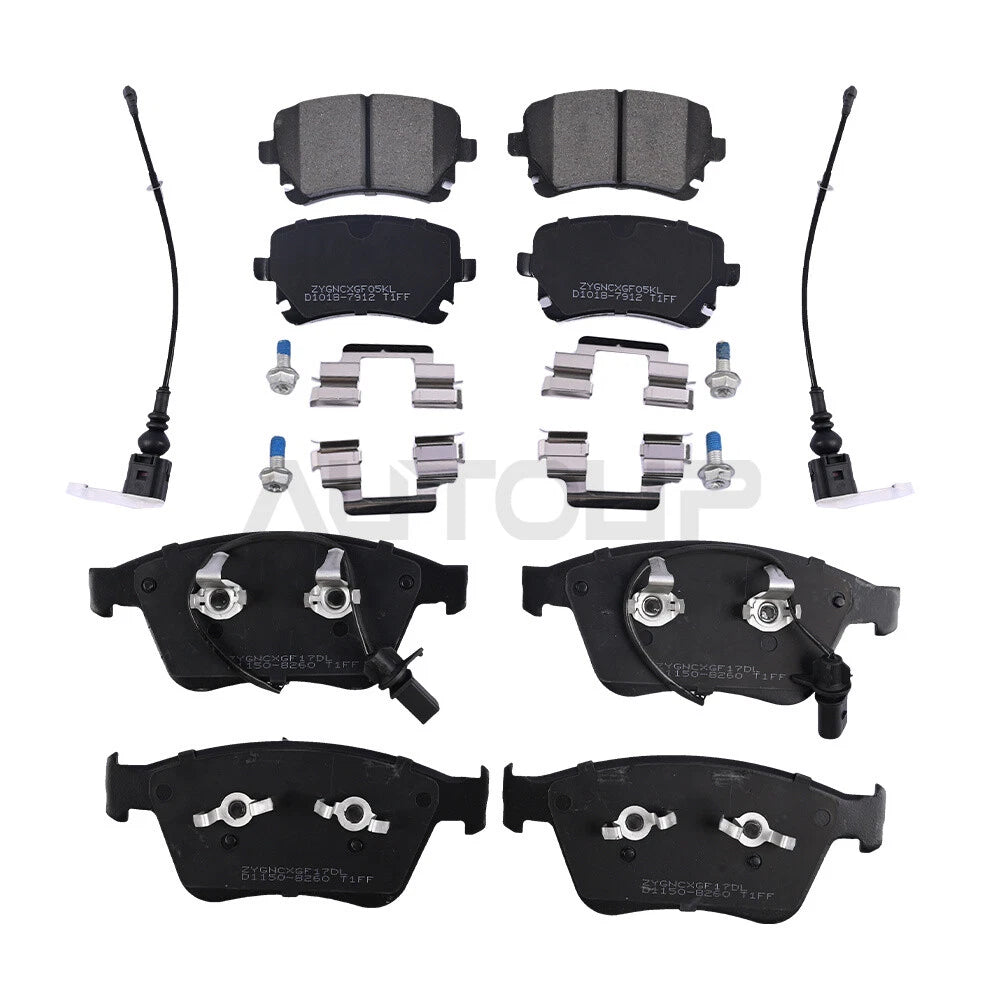 Front & Rear Brake Pads Set for Bentley Continental GT/GTC & Flying Spur (2004–2018)