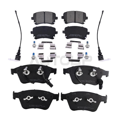 Front & Rear Brake Pads Set for Bentley Continental GT/GTC & Flying Spur (2004–2018)