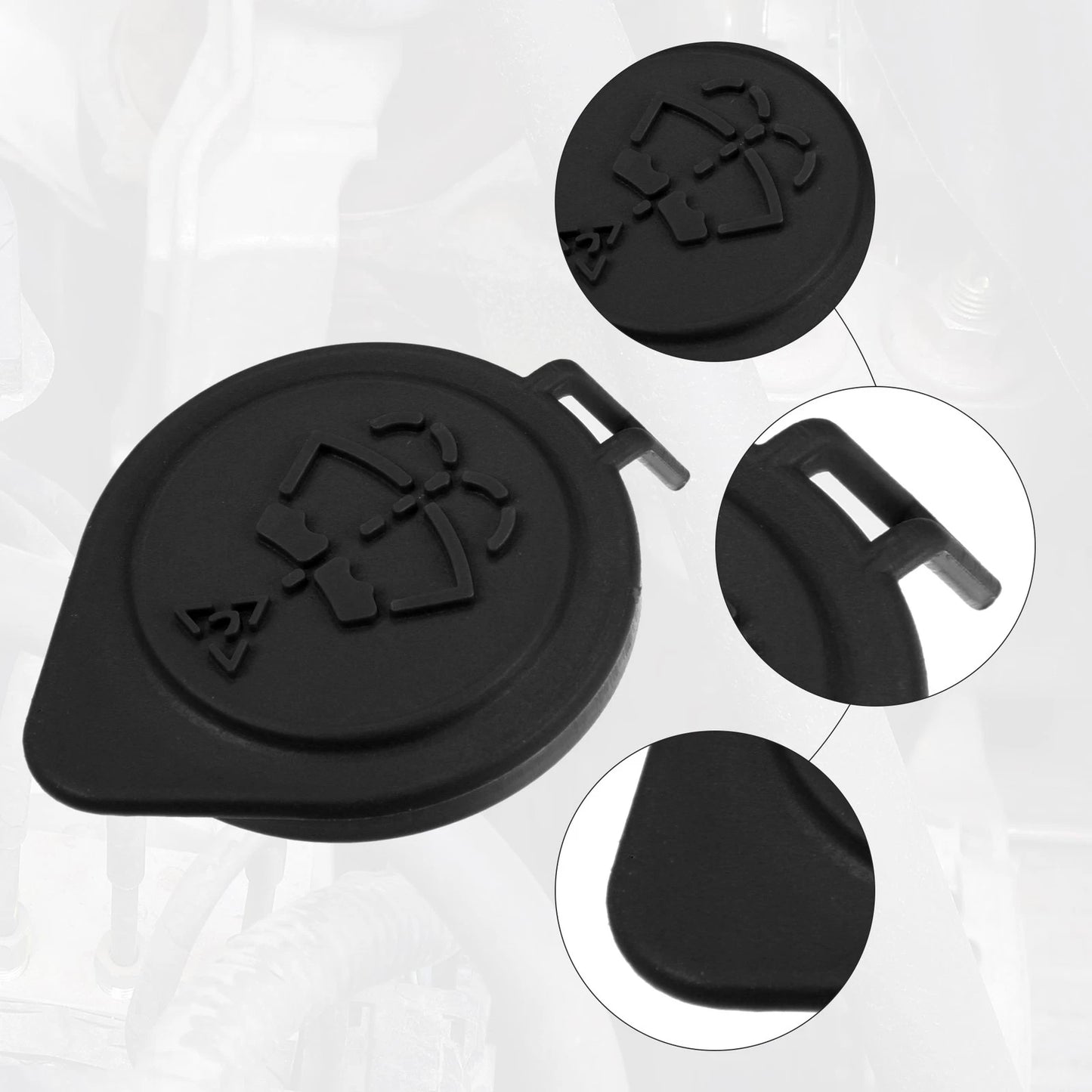 Reservoir Cap Black Windshield Washer Fluid for BMW 318i (1991-1998)