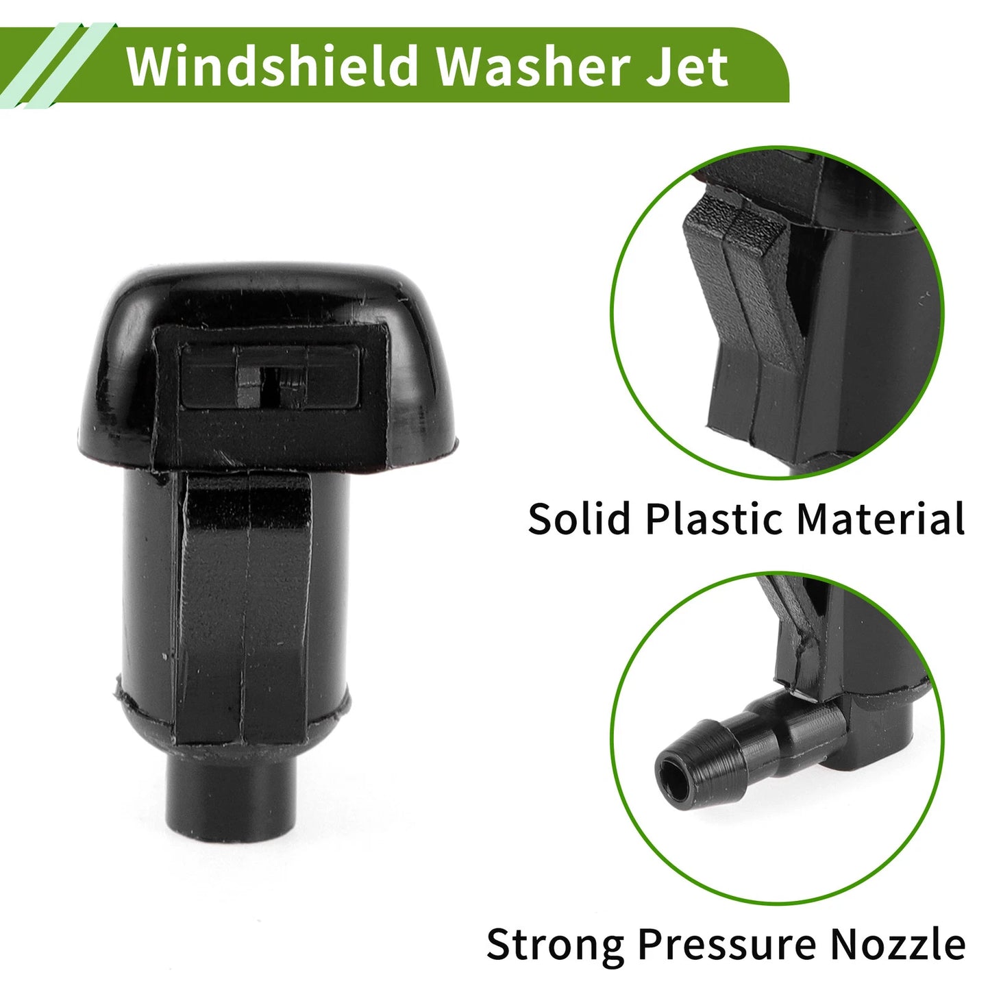 Windshield Washer Nozzle & Hose Connector for Jeep (2011-2018)