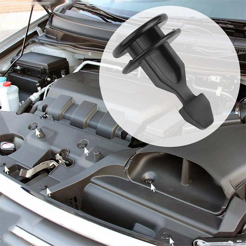Engine Bulkhead Cover Striker Retainer Rivet Clips for Honda Odyssey (2005-2010)