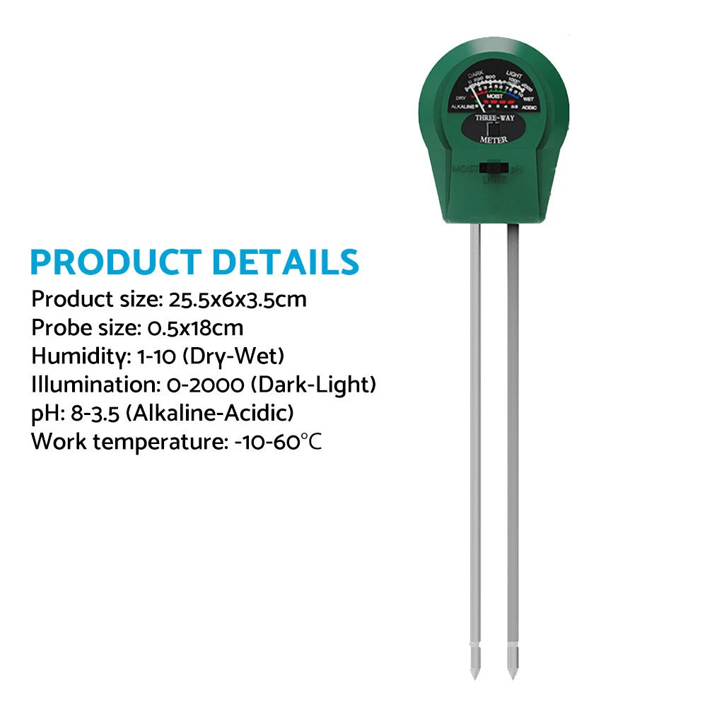 3-in-1 PH Meter TDS PPM Meter for Home Water & Garden Soil Use