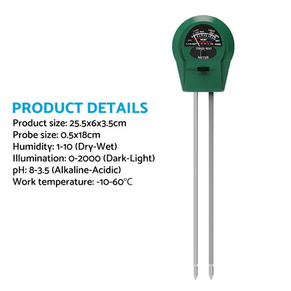 3-in-1 PH Meter TDS PPM Meter for Home Water & Garden Soil Use