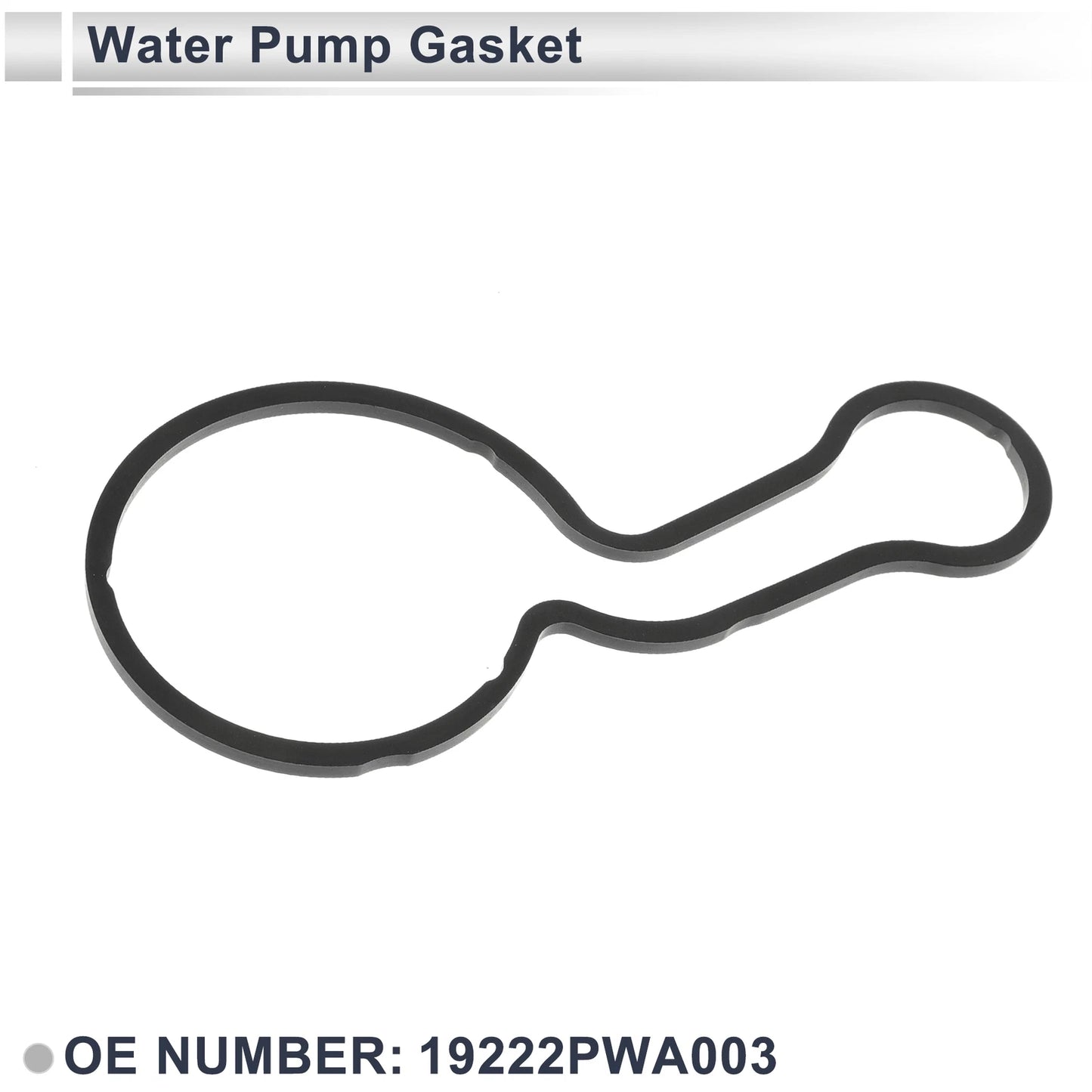 Water Pump Gasket for Honda Fit 2007-2008 Rubber 1 x Engine Component