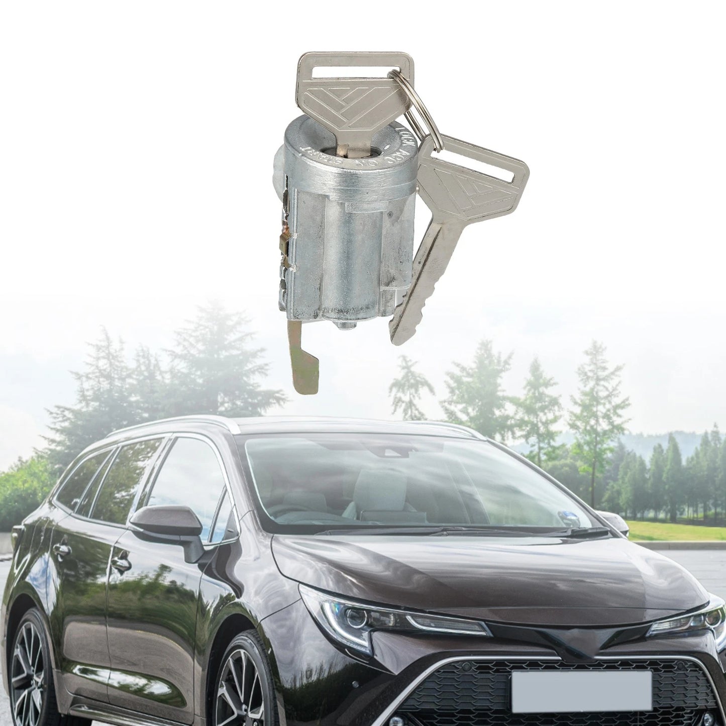 Ignition Lock Cylinder with Key Set for Toyota Corolla