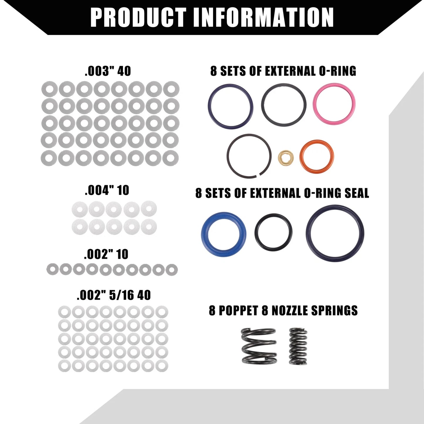 Car Injector Rebuild Kit for Ford F-Series Trucks (1999-2003)
