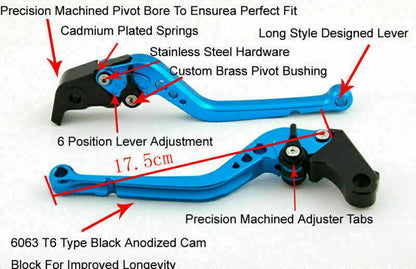 Racing Lever Set for Honda VFR 750, 800, VTR1000F, CBF1000 (1990-2016)
