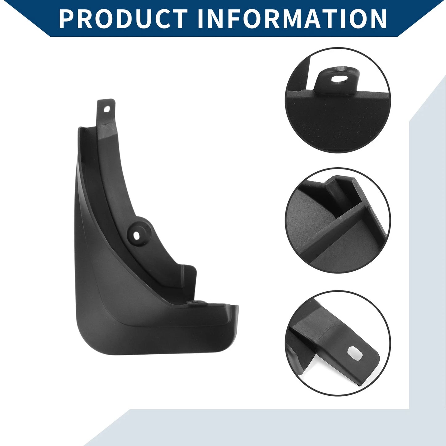 Mud Flaps Splash Guards 1 Set for Peugeot 4008 (2017-2022)