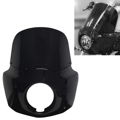 11" Black Headlight Fairing Windshield for Harley Softail Street Bob (18-24)
