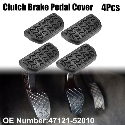4pcs Anti-Slip Clutch Brake Pedal Cover for Toyota RAV4 Black