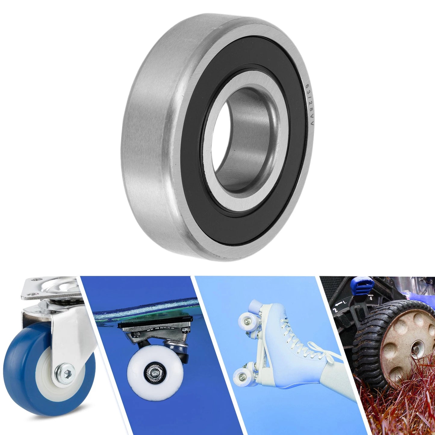 63/28VV 28x68x18mm Deep Groove Ball Bearings for Scooter Skateboard Wheel