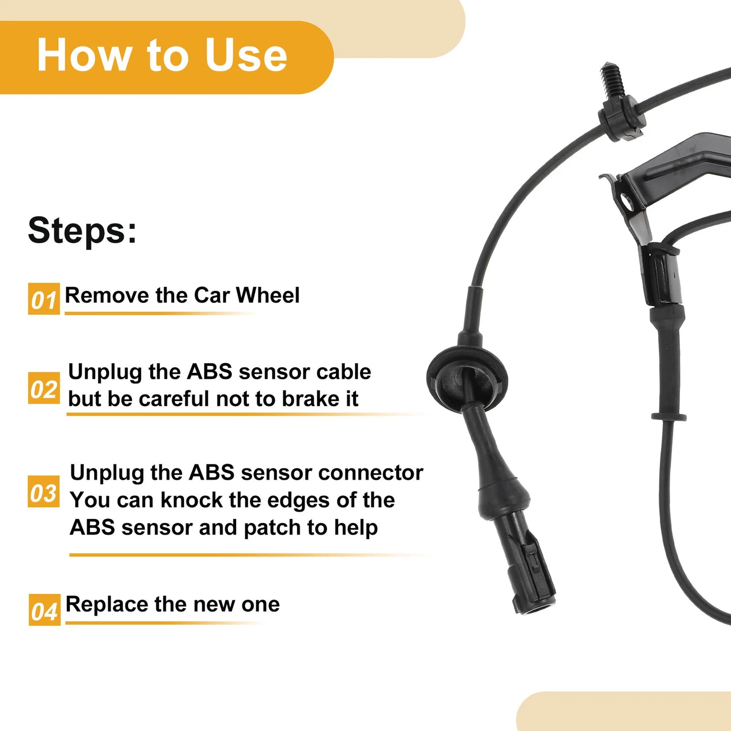 ABS Wheel Speed Sensor for Ford Escape (2009-2012) Front Left