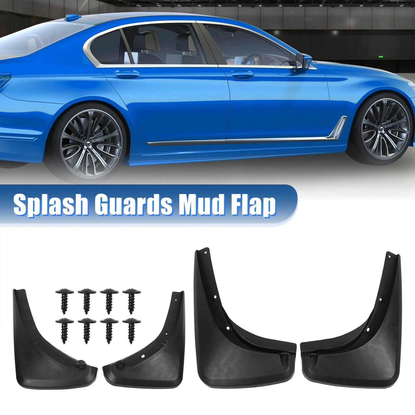 Mudguards Fender Kit for Jeep Renegade 2015-2020 - Includes Screws, Black