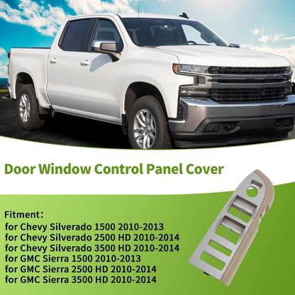 Front Left Window Switch Bezel Cover for Chevy Silverado 1500