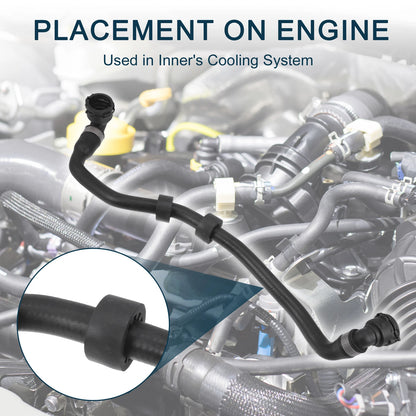 Radiator Hose for BMW 528i xDrive 2.0L (2012-2016) - Black 1 Pcs