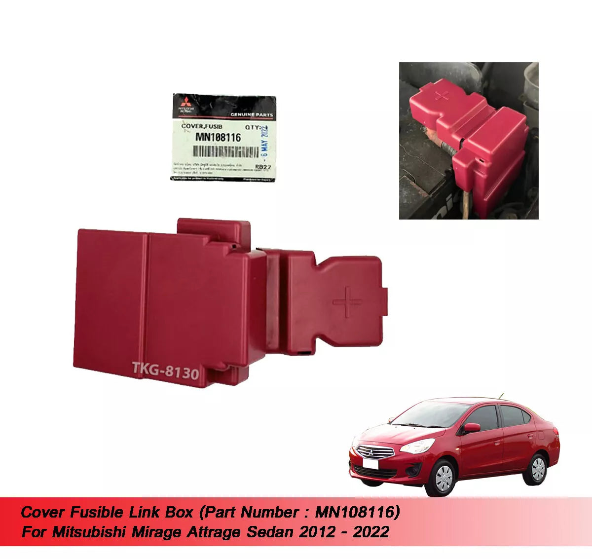 Fusible Link Box Cover for Mirage G4 Sedan (2012-2022)