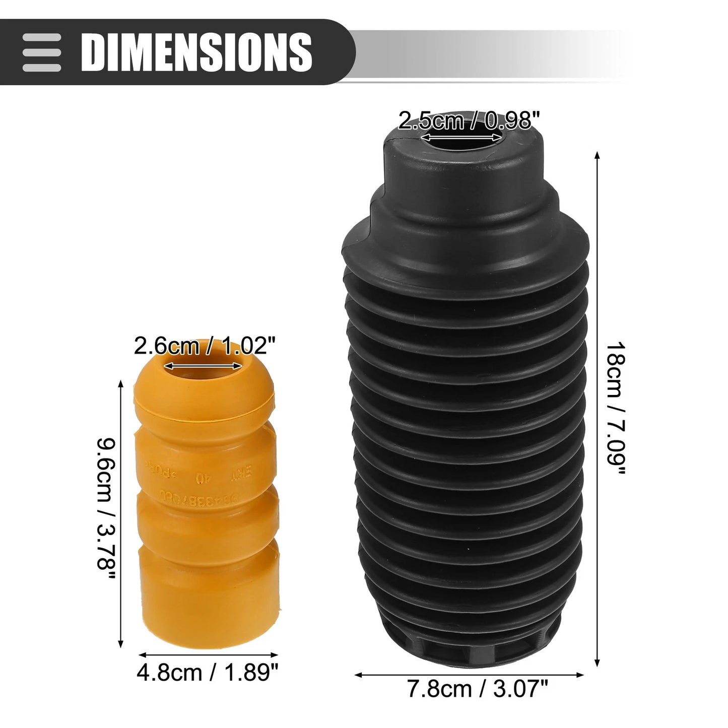 Front Suspension Bump Stop Shock Absorber Boots for PEUGEOT