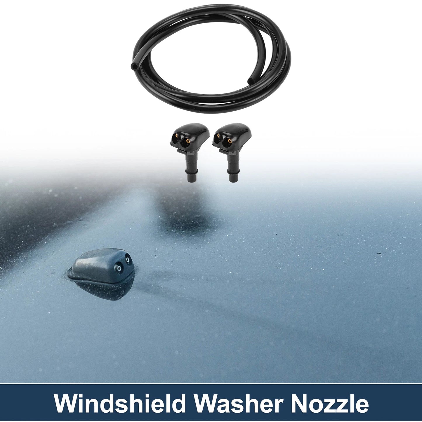 Windshield Washer Nozzle & Fluid Hose for Mitsubishi (2008-2014)
