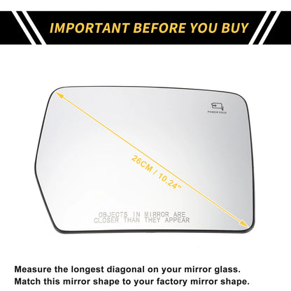 Heated Right Side Mirror Glass for Ford F-150 (2004-2010)