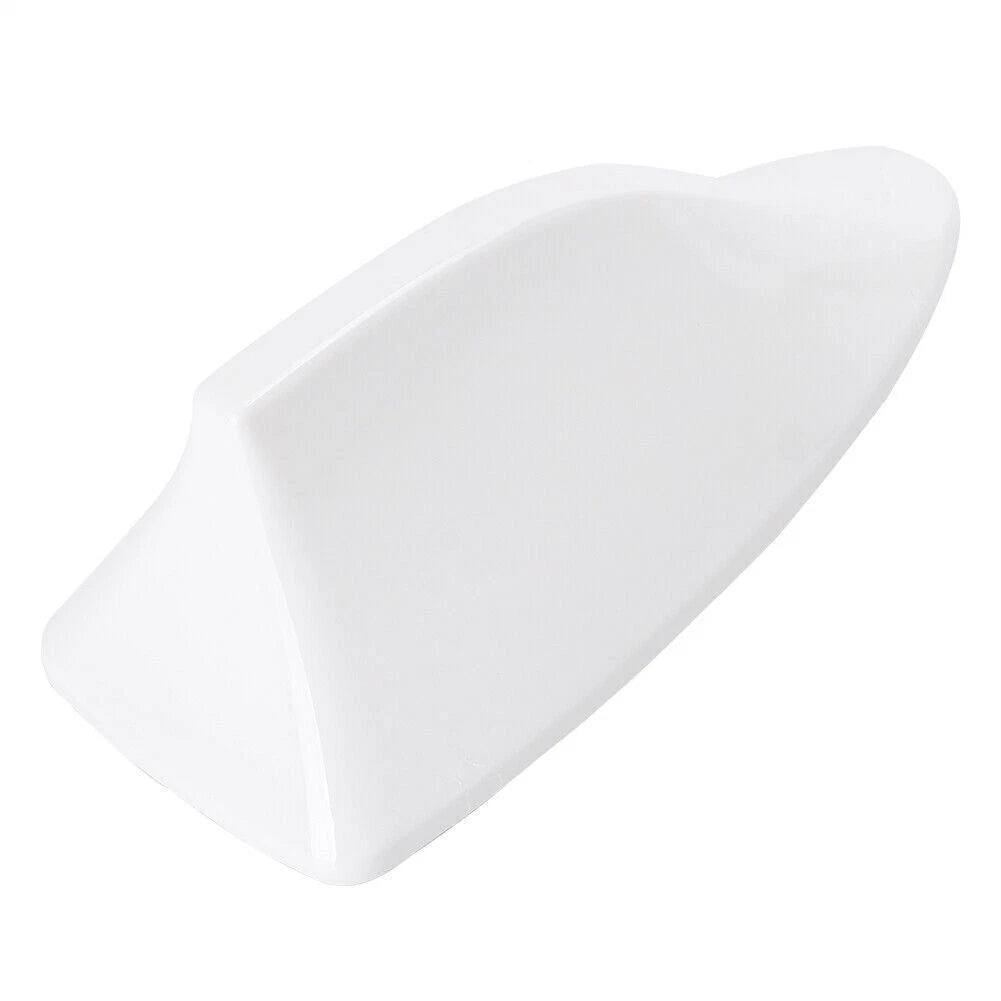 Universal White Shark Fin Roof Antenna for Car Radio Receiver FM/AM