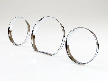 Chrome Dash Gauge Ring Set for Mercedes Benz W124 E Class (1985-1996)