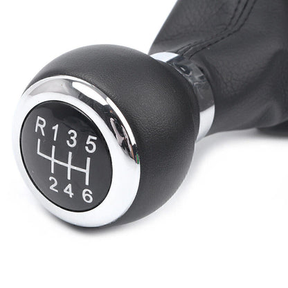6-Speed Manual Gear Shift Knob w/ Boot Cover for VW Passat B6 (2005-2010)