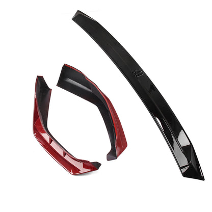 Red Front Bumper Spoiler Lip Splitter Kit for BMW G20 330i Sport (2023-2024)