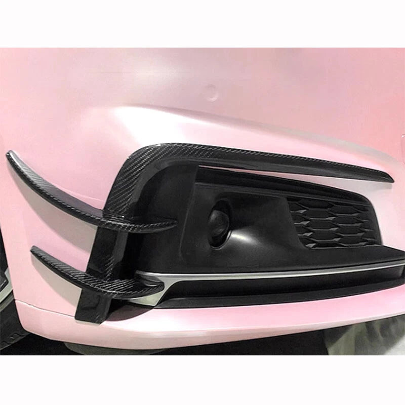100% Carbon Fiber Front Bumper Canard Cover Trim for Audi A5 S-Line / S5 2017-19