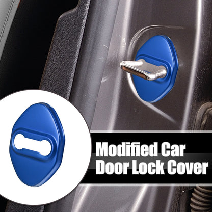 4 x Car Door Lock Latch Covers for Ford Focus (2019-2021) - Blue Protectors