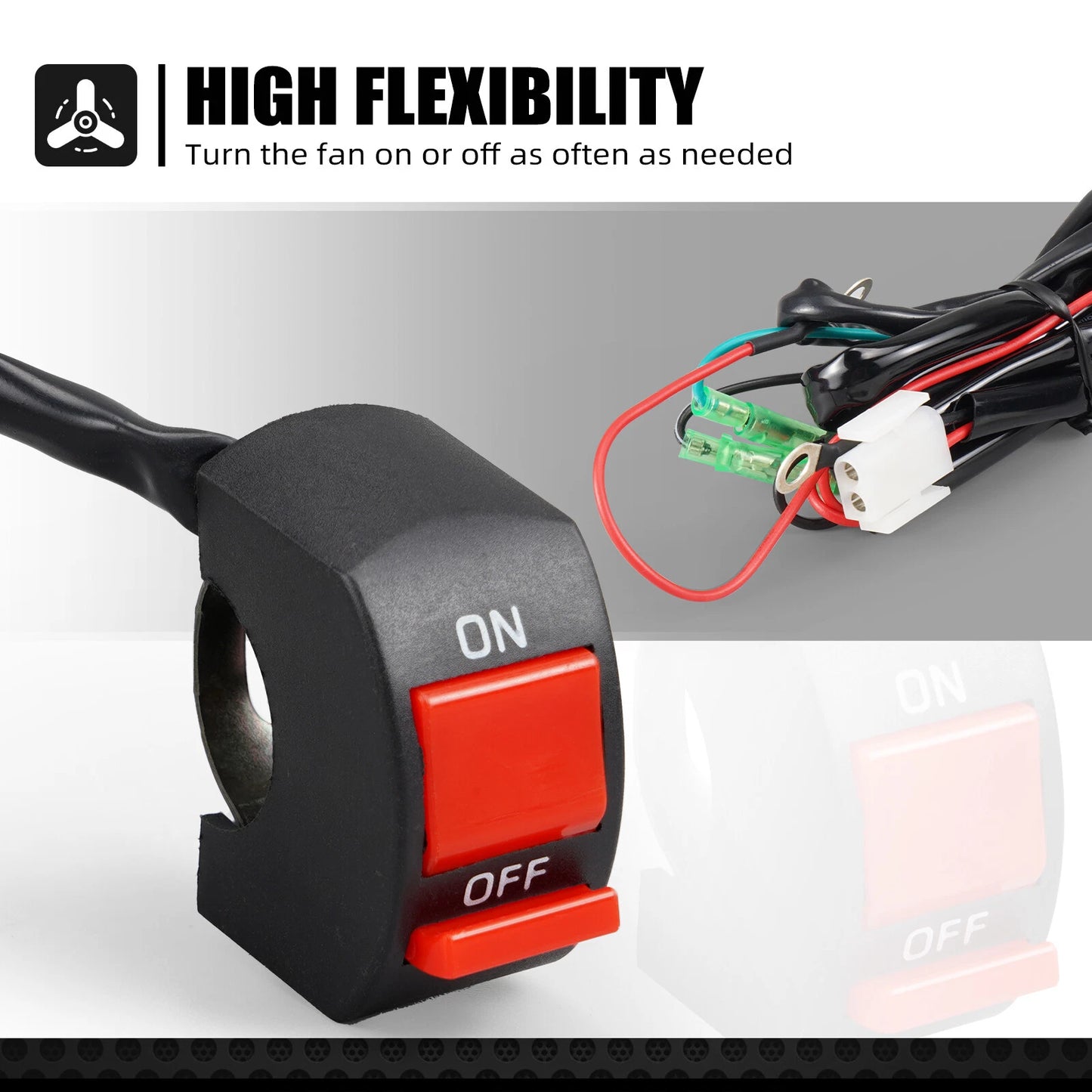 Fan Cable ON/OFF Switch Kit for Husqvarna 125-501 (2014-2023)