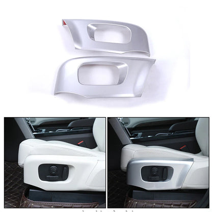 Silver Side Seat Chair Adjust Buttons Cover Trim For Range Rover Velar 2018-2022