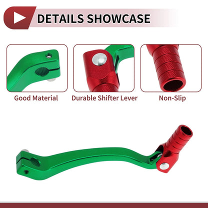 Folding Gear Shifter Lever for Kayo T6 Green Red