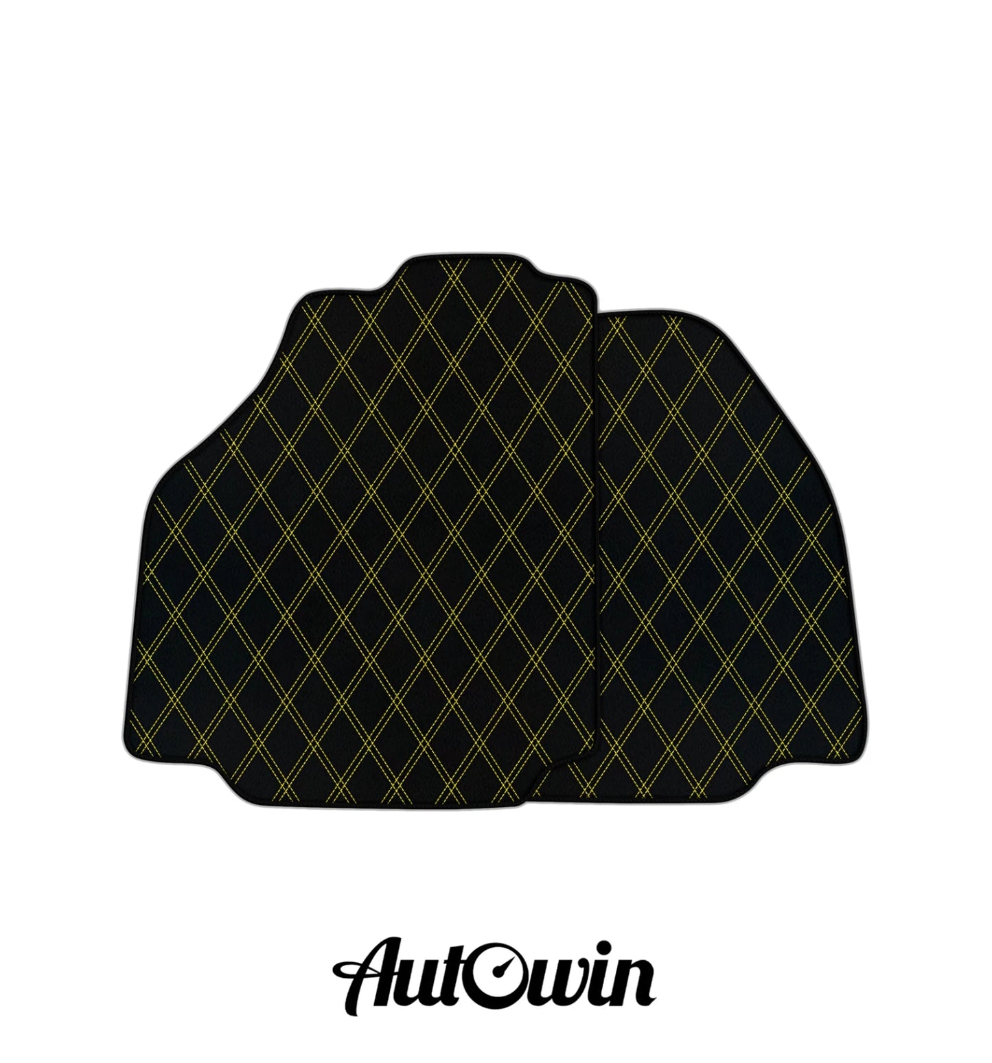 Customizable Double Diamond Pattern Car Mats for Ferrari 488 (2016-2022)