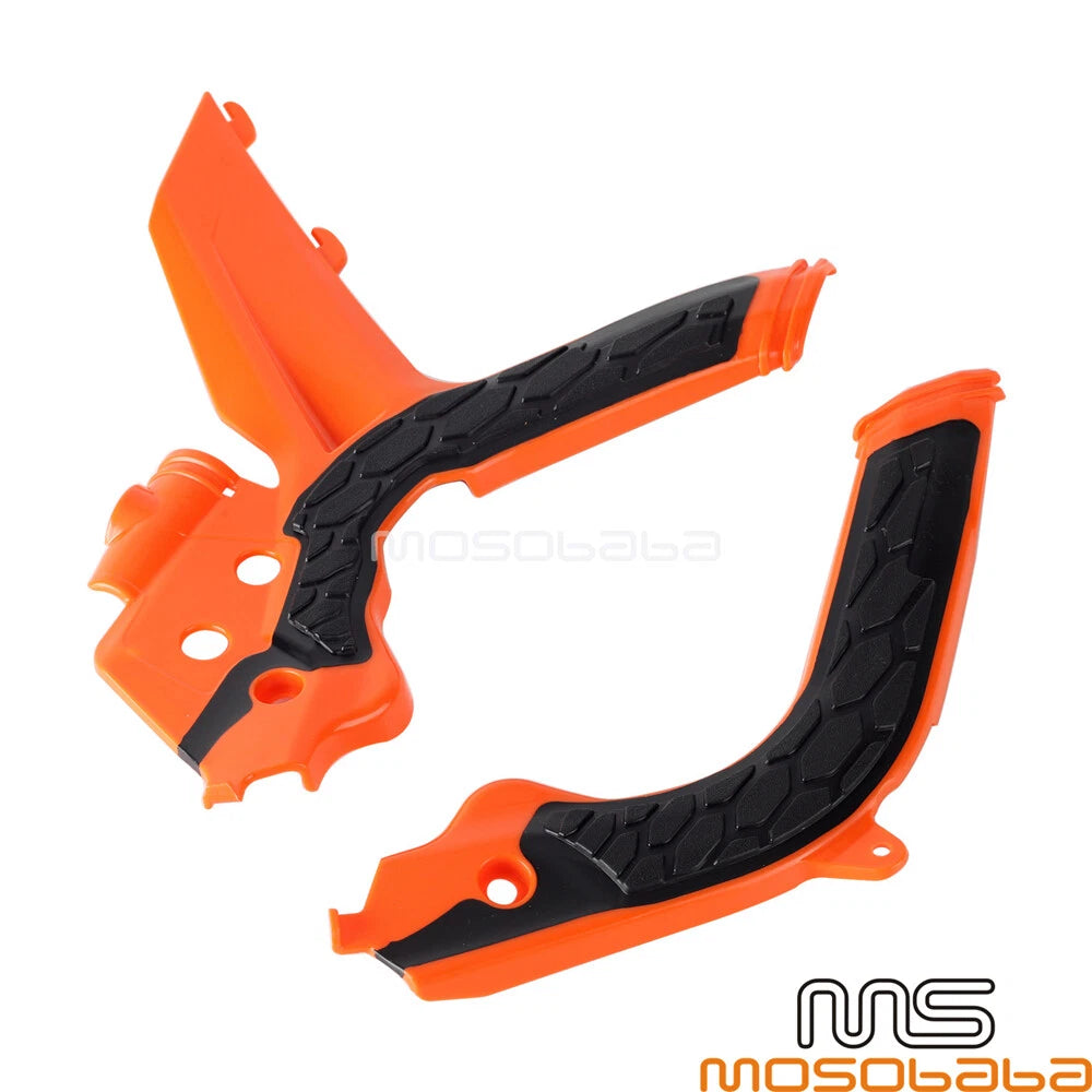 Dirt Bike Frame Guards Protector Orange for KTM EXC-F 250 350 450 500 (2020-2023)