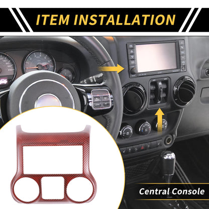 Central Console Dashboard Cover Trim for Jeep Wrangler JK JKU (2011-2017)