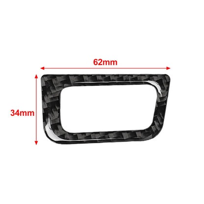 Carbon Fiber Black Rear Trunk Switch Button Frame Trim for Audi A6 A7 (2012-2018)
