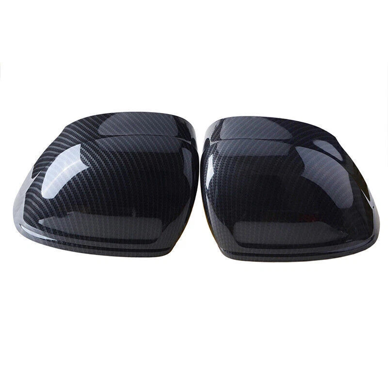 Carbon Fiber Look Side Door Mirror Cover Caps for Volvo XC60 (2018-2021)