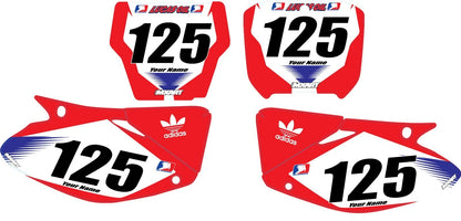 Number Plate Kit ACTIVE Style Decals for Honda CR 125 (2002-2012)