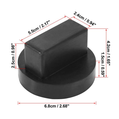 4 x 1.65"x2.68" Car Jack Pad Support Rubber Rail Adapter for Mercedes-Benz