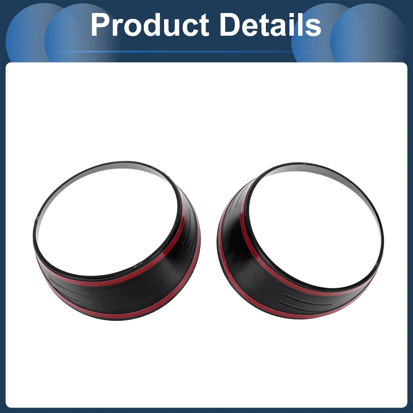 2 x Front Left & Right Headlight Trim Bezels for Jeep Wrangler (2024)