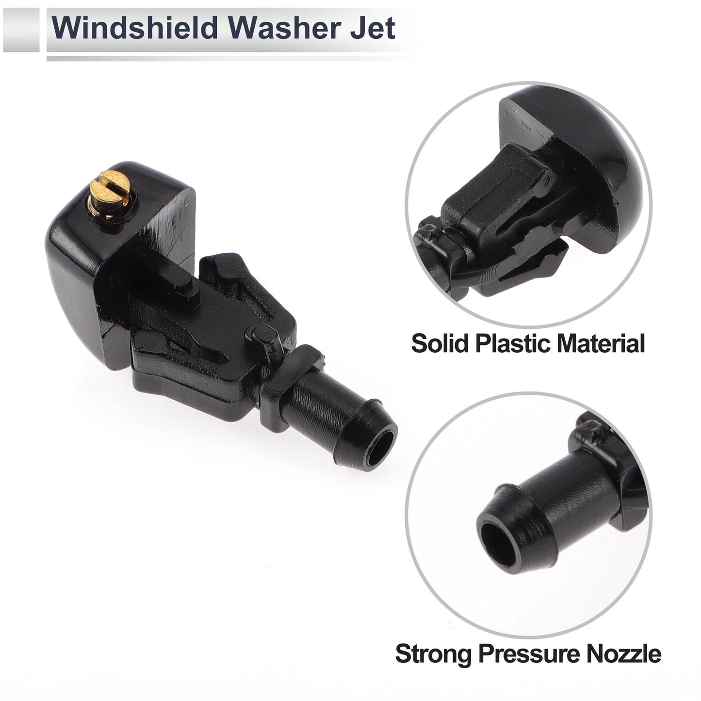 6 Pcs Washer Nozzle & Hose Connector for Nissan