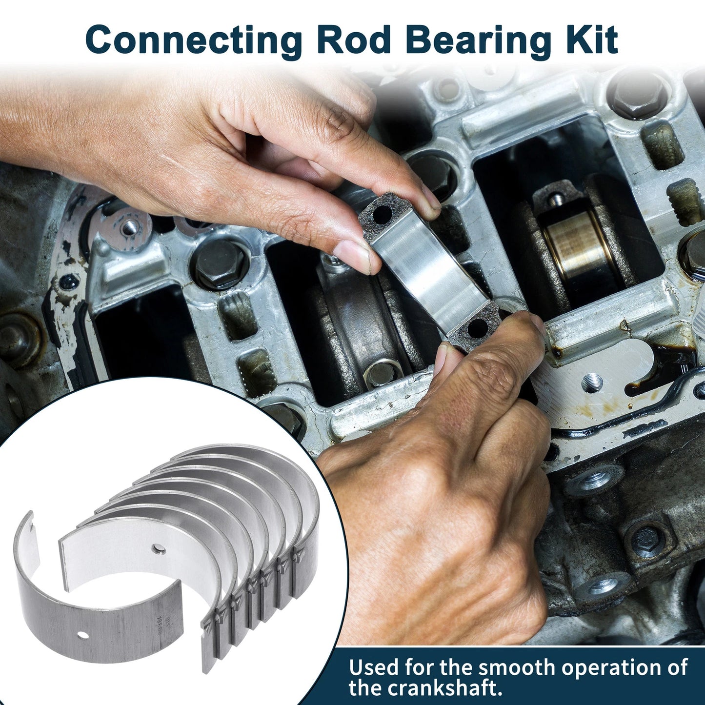 Rod Bearing Set 8 Pcs for Toyota Camry